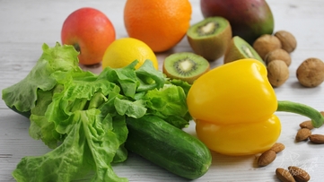 warzywa i owoce na diecie