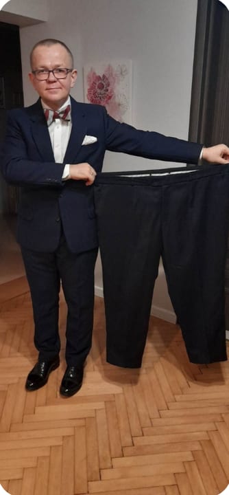 Piotr po zgubieniu 50 kg w 14 miesięcy
